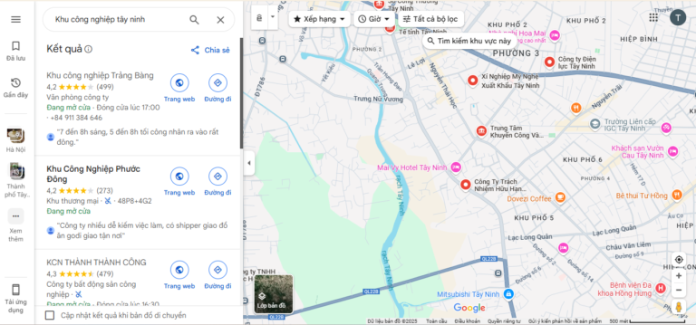 Các khu công nghiệp ở Tây Ninh